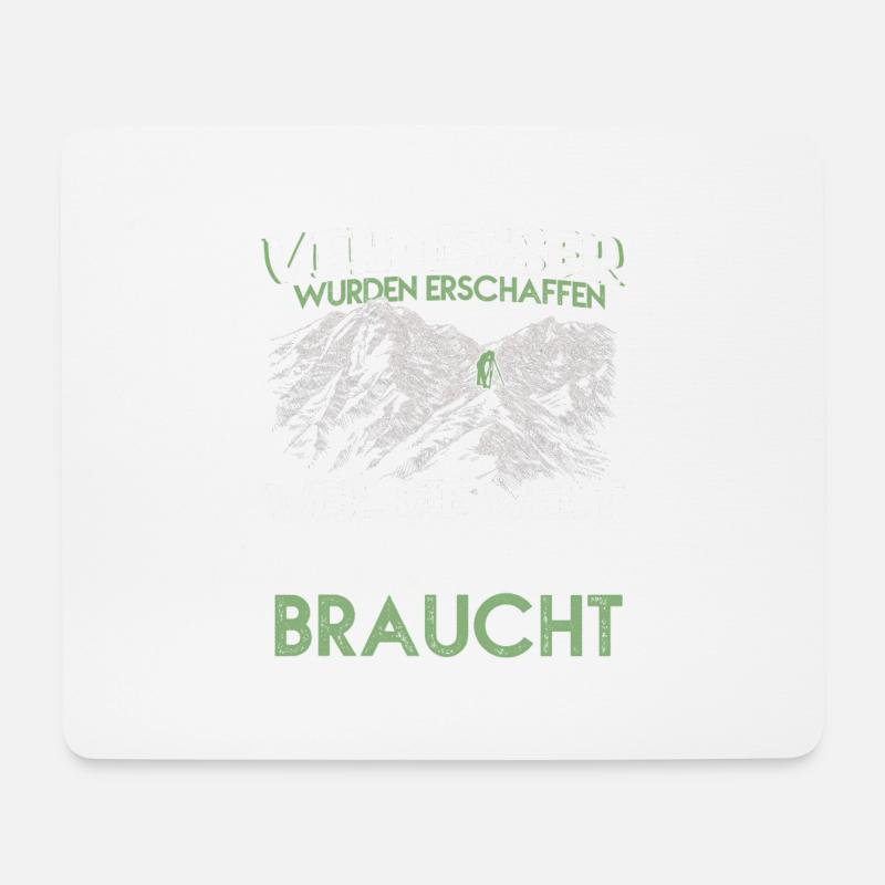 Vermesser Helden - Mousepad (Querformat) - Weiß
