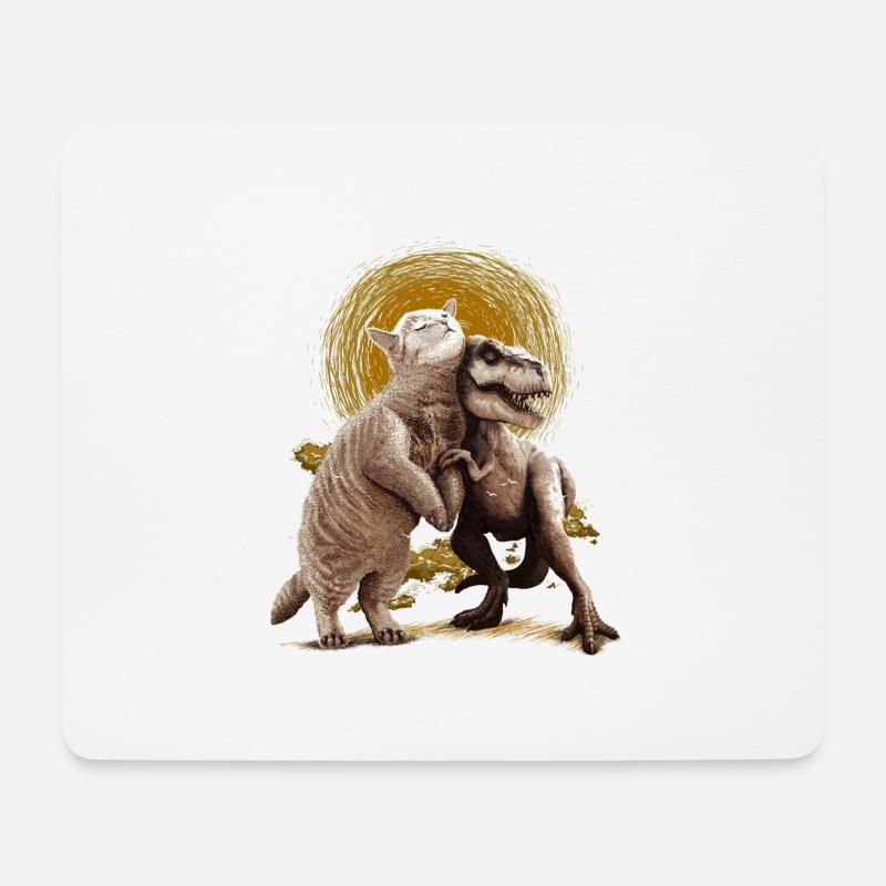 Tom and Scary - Mousepad (Querformat) - Weiß