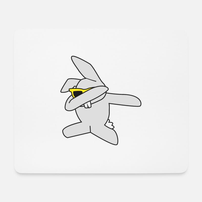 dabbing Easter Bunny - Mouse Pad (horizontal) - white