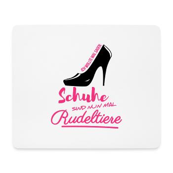 Schuhe Rudeltiere shoppen Schuhtick High heels - Mousepad (Querformat) - Weiß - Vorne