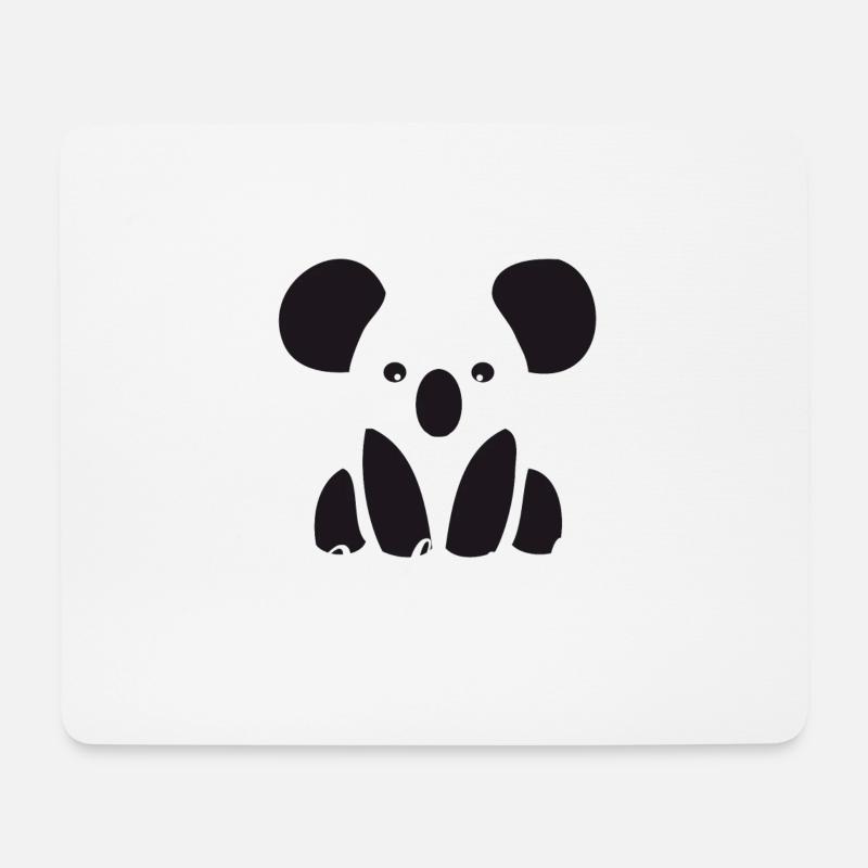 koala Bär niedlich Zeichnung Baum Australien funny - Mousepad (Querformat) - Weiß