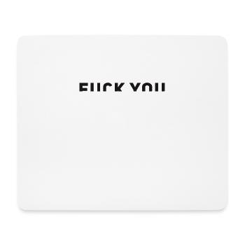 fuck you Love you slogan saying illusion eye-catcher - Mouse Pad (horizontal) - white - Front