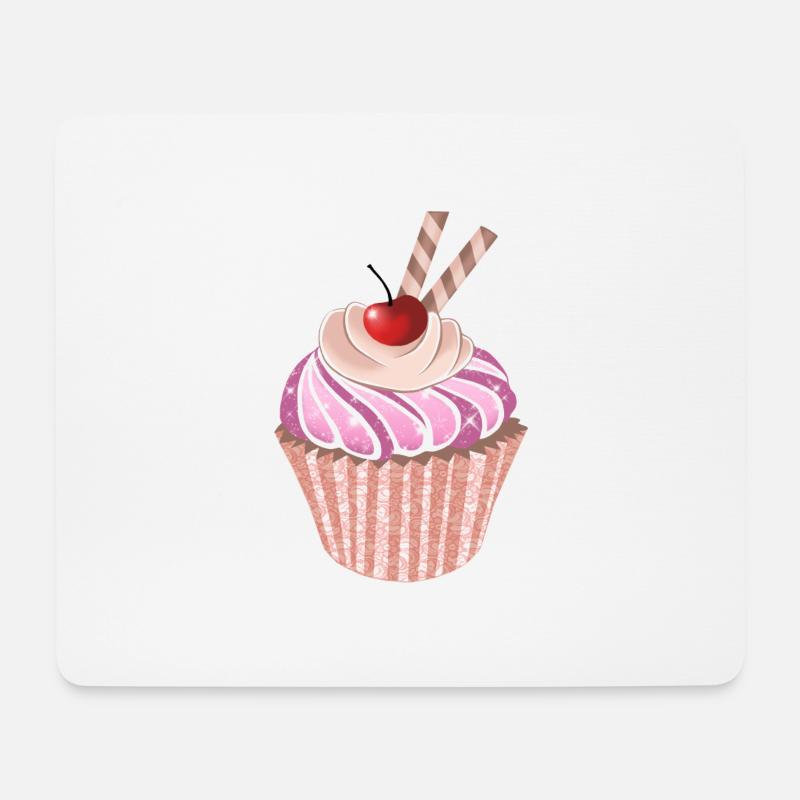 Cupcake - Mousepad (Querformat) - Weiß