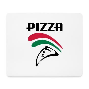 Pizza (3c) - Mousepad (Querformat) - Weiß - Vorne