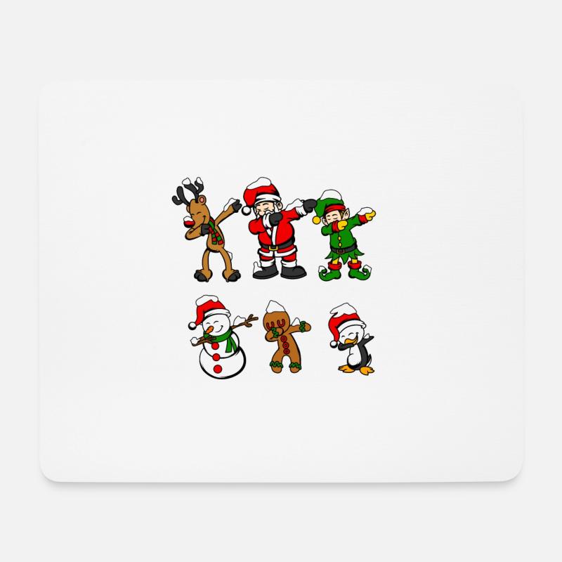 Dabbing Santa Dab Rentier Elf Weihnachten Geschenk - Mousepad (Querformat) - Weiß
