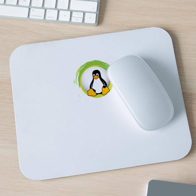 Computer System Penguin Nerd pc inside code admin Tapis de souris (format paysage)