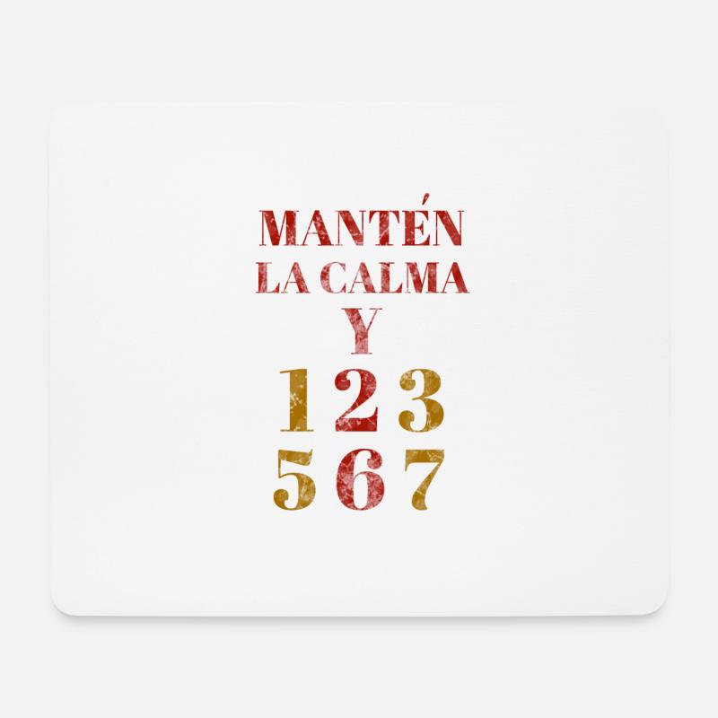 Manten la calma and dance salsa - Tanz Geschenk - Mousepad (Querformat) - Weiß