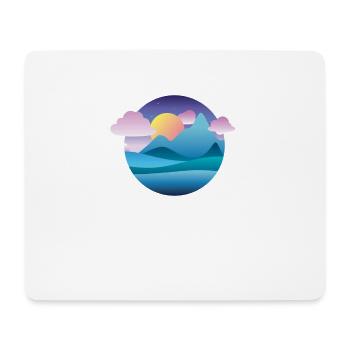 Blue Mountains Sunset Gift Hiking Cloud - Mouse Pad (horizontal) - white - Front