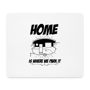 Campen Camper Camping Geschenk Wohnwagen Spruch - Mousepad (Querformat) - Weiß - Vorne