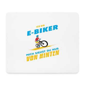 E-Bike Pedelec E Biker Fahrrad E Bike Geschenk - Mousepad (Querformat) - Weiß - Vorne
