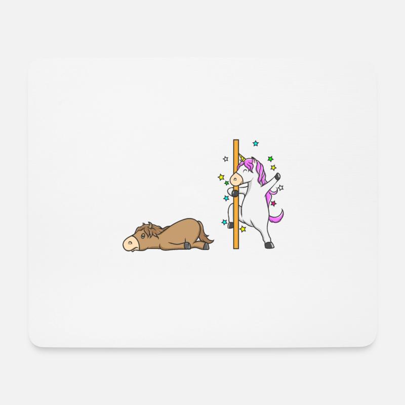 Einhorn Pferd Deine Tante Meine Tante Geschenk EN - Mousepad (Querformat) - Weiß
