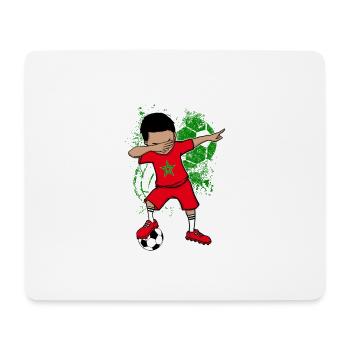 Equipe nationale de football du Maroc WM Dab - Tapis de souris (format paysage) - blanc - Devant