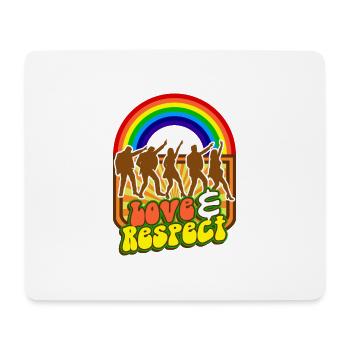Dance Colorful Rainbow Love And Respect T-Shirt - Mouse Pad (horizontal) - white - Front