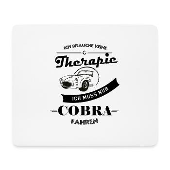 Cobra fahren Therapie - Mousepad (Querformat) - Weiß - Vorne