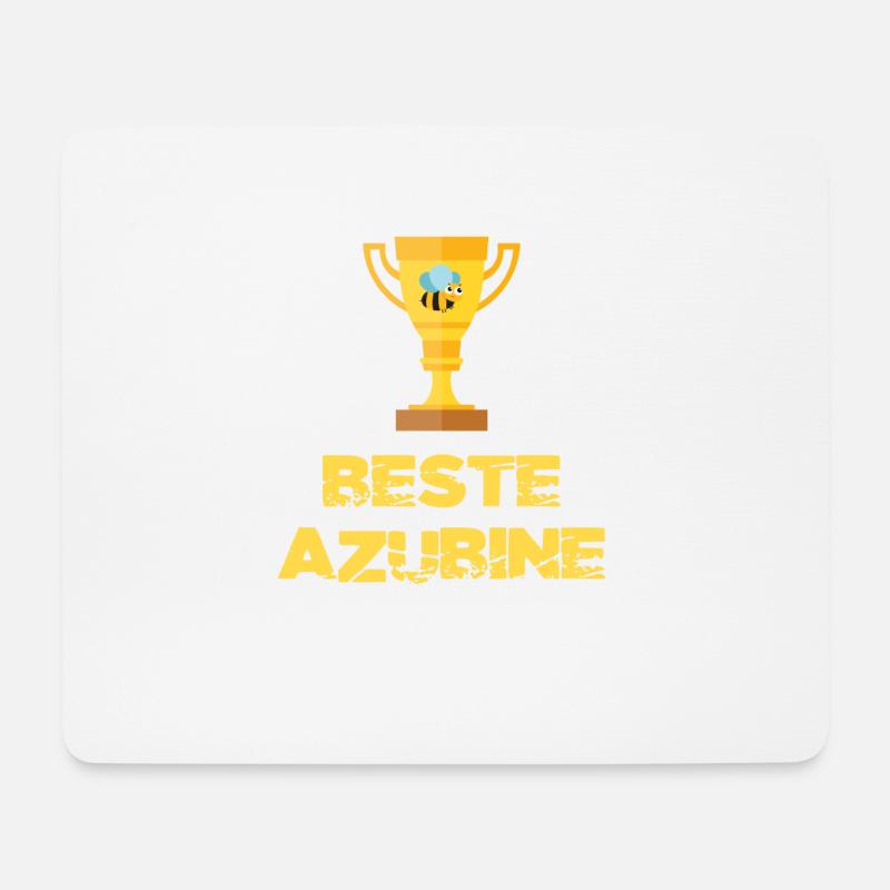 Beste Azubine Azubiene Geschenk T-Shirt - Mousepad (Querformat) - Weiß