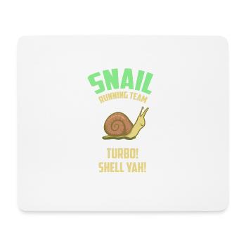 Snail Running Team - Schnecke - Geschenk - Mousepad (Querformat) - Weiß - Vorne