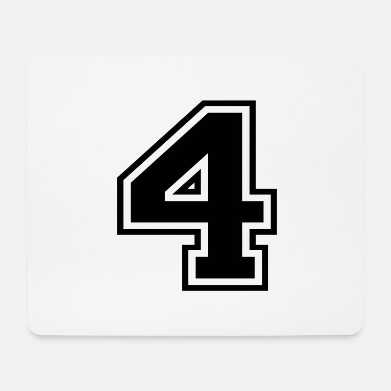 4 - Mousepad (Querformat) - Weiß
