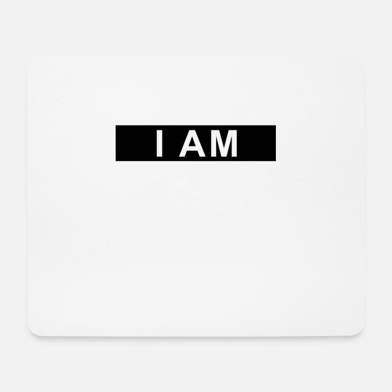 i am om - ich bin spirituell - Mousepad (Querformat) - Weiß
