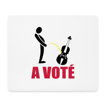 A voté - Tapis de souris (format paysage) - blanc - Devant