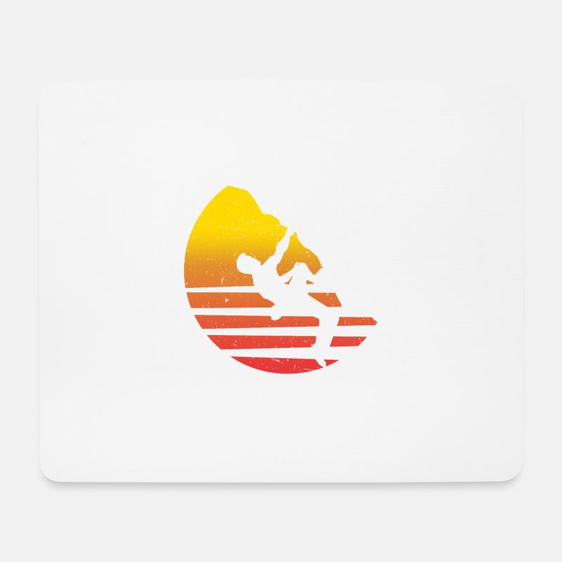Klettern - Mousepad (Querformat) - Weiß