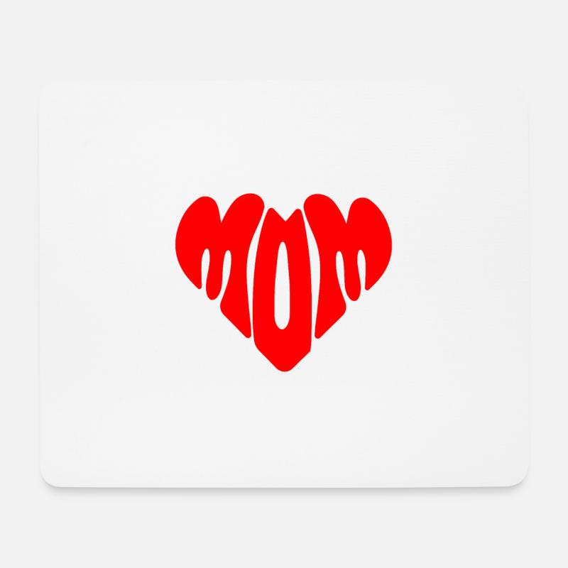 Ich liebe Mama - Muttertagsgeschenk - Mousepad (Querformat) - Weiß