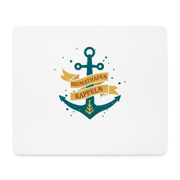 Kappeln Heimathafen Urlaub T-Shirt - Mousepad (Querformat) - Weiß - Vorne