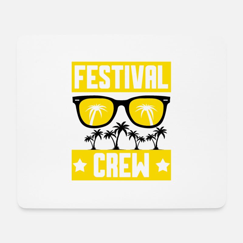 Festival Crew - Mousepad (Querformat) - Weiß