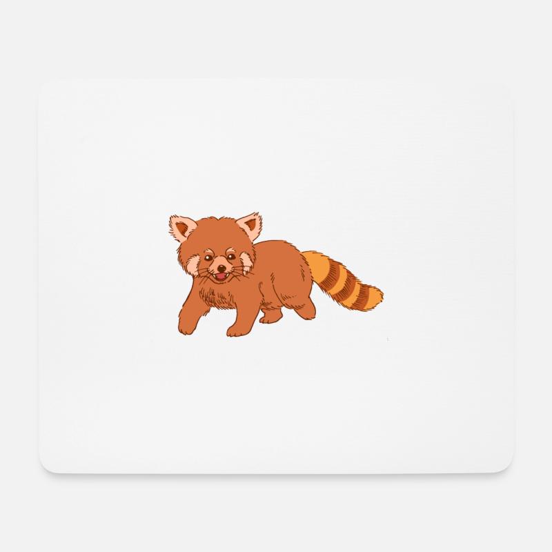 Baby Katzenbär Roter Panda Red Panda Tierkind - Mousepad (Querformat) - Weiß