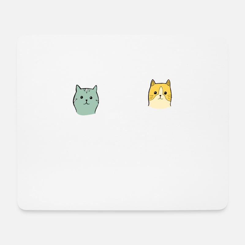 Verrückter Katzentyp Katzenliebhaber Katze Miau - Mousepad (Querformat) - Weiß