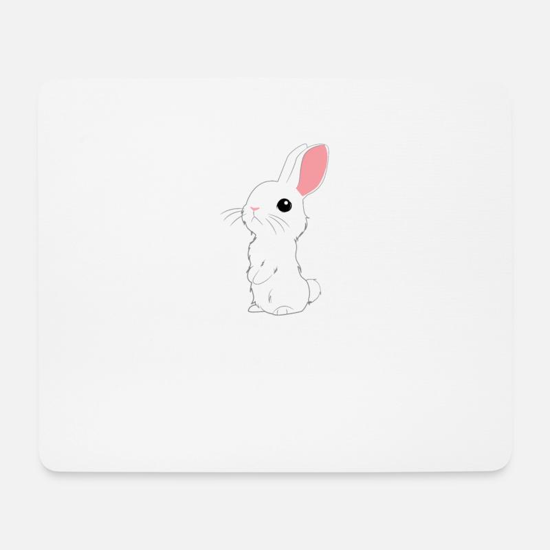 Hasen - Hase - Hasenbesitzer - Liebe - Mousepad (Querformat) - Weiß
