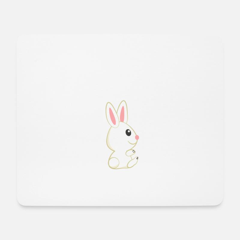 Rabbit - Rabbit - Rabbit owner - Cuddly rabbit - Mouse Pad (horizontal) - white