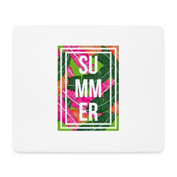 Sommer Palmen - Mousepad (Querformat) - Weiß - Vorne