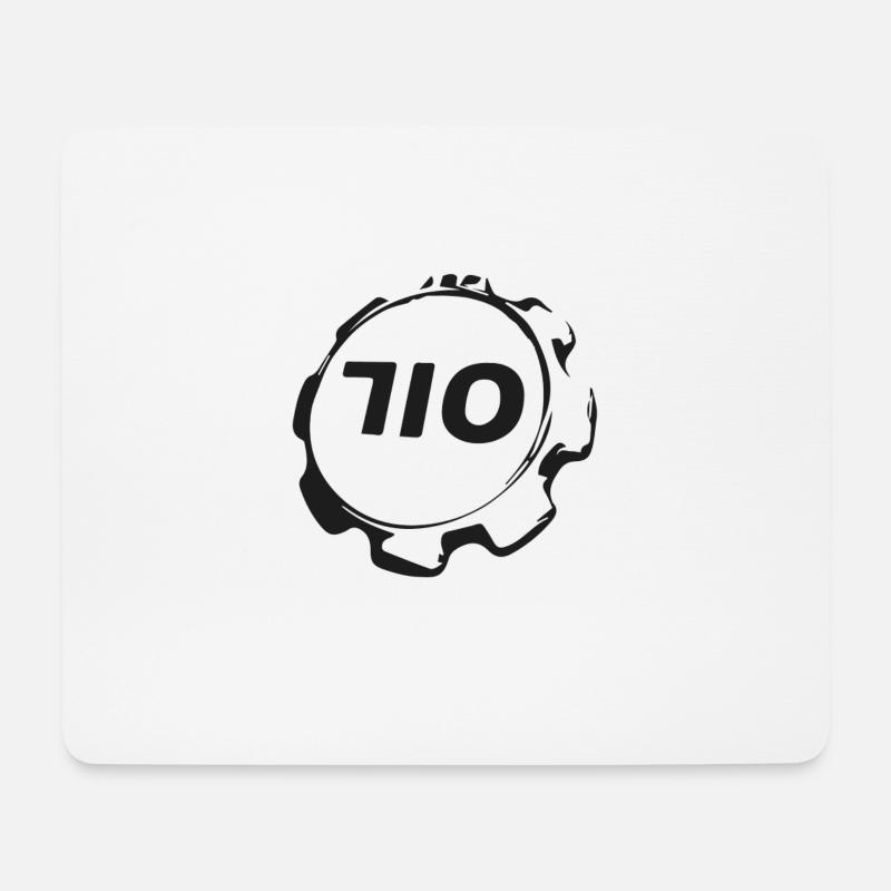710er Deckel - Mousepad (Querformat) - Weiß