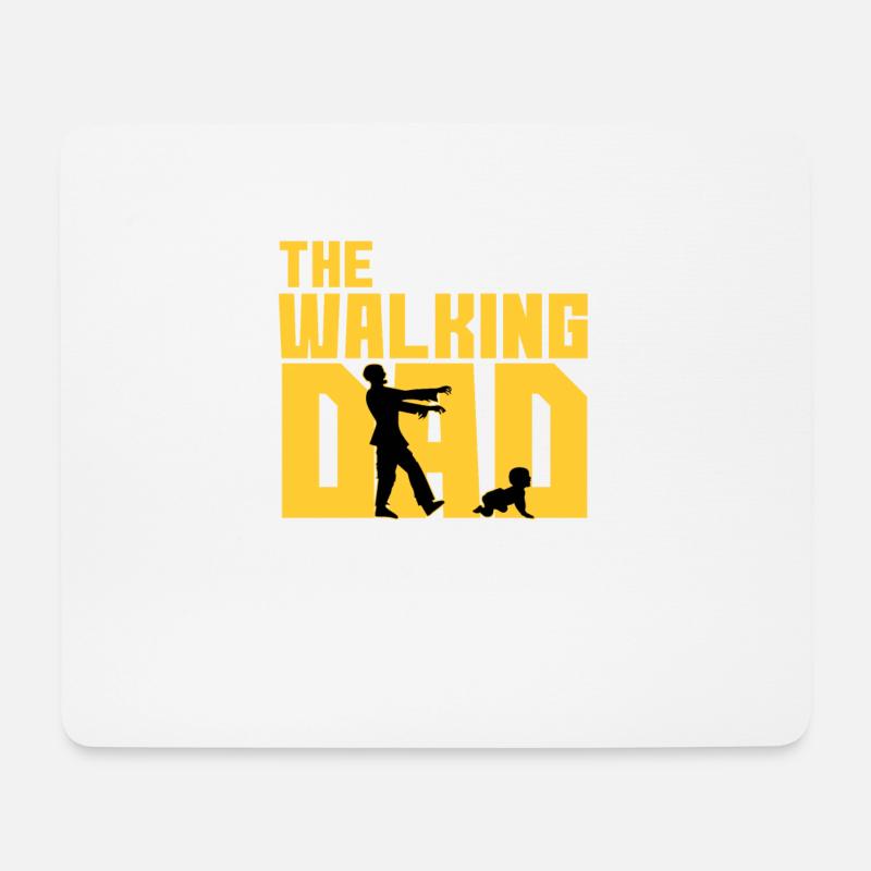 Walking Dad Vater Vatertag Papa Dad Daddy Väter - Mousepad (Querformat) - Weiß