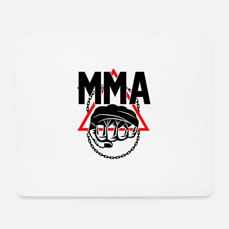 mma - Mouse Pad (horizontal) - white