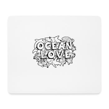doodle Art Ocean - Mousepad (Querformat) - Weiß - Vorne