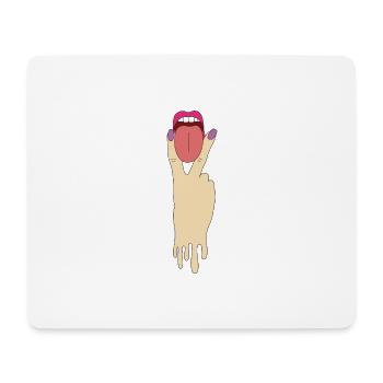 Lesbian Tongue Lgbt Pride Support Gay Love T Shirt - Mouse Pad (horizontal) - white - Front