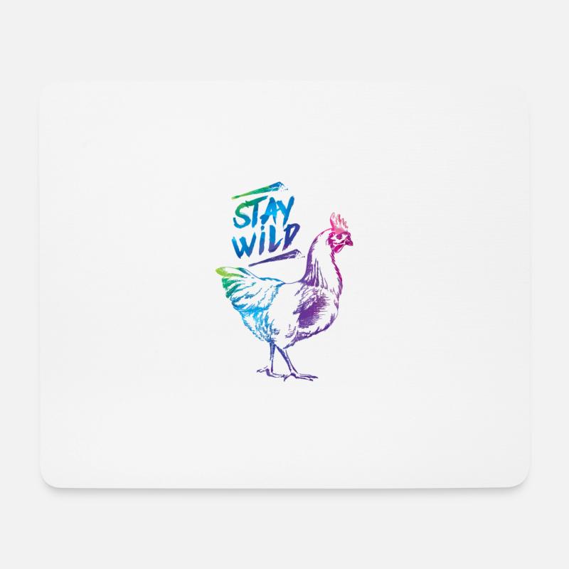 Chicken time - Mouse Pad (horizontal) - white