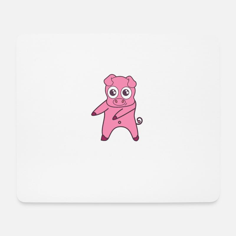 Floss Dance Move Schwein - Mousepad (Querformat) - Weiß