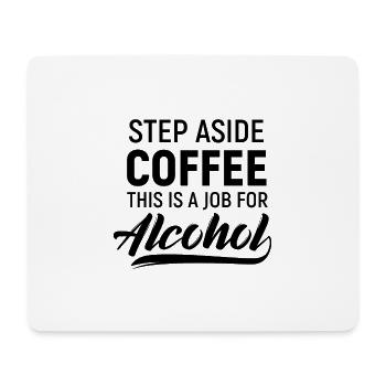 Alcool café bière vodka fête fatiguée - Tapis de souris (format paysage) - blanc - Devant