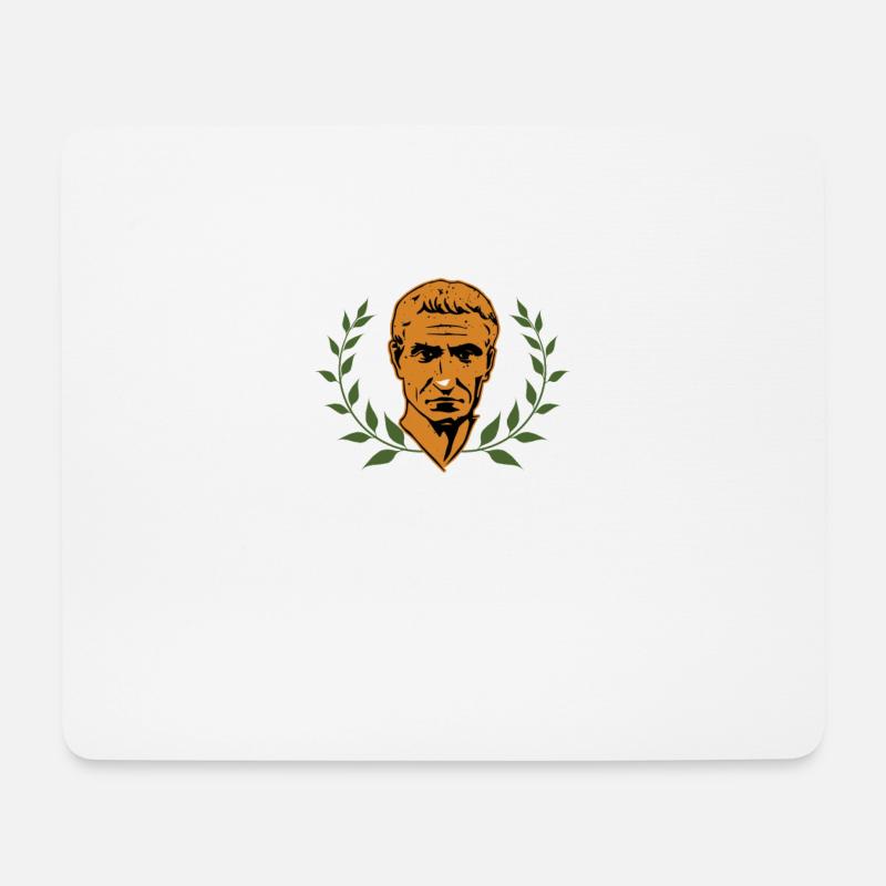 Cesar ALEA IACTA EST - Mousepad (Querformat) - Weiß