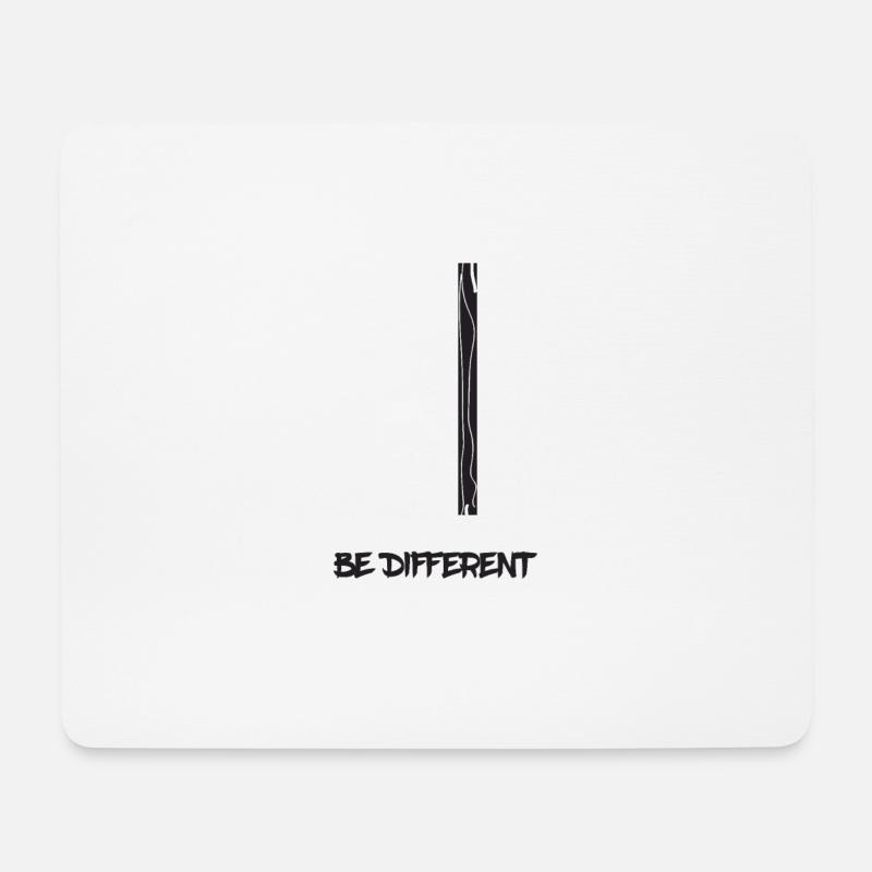 Anders sein - Mousepad (Querformat) - Weiß