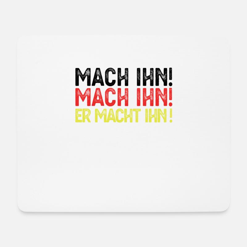 Fussball Deutschland Weltmeister Mach Ihn Geschenk - Mousepad (Querformat) - Weiß