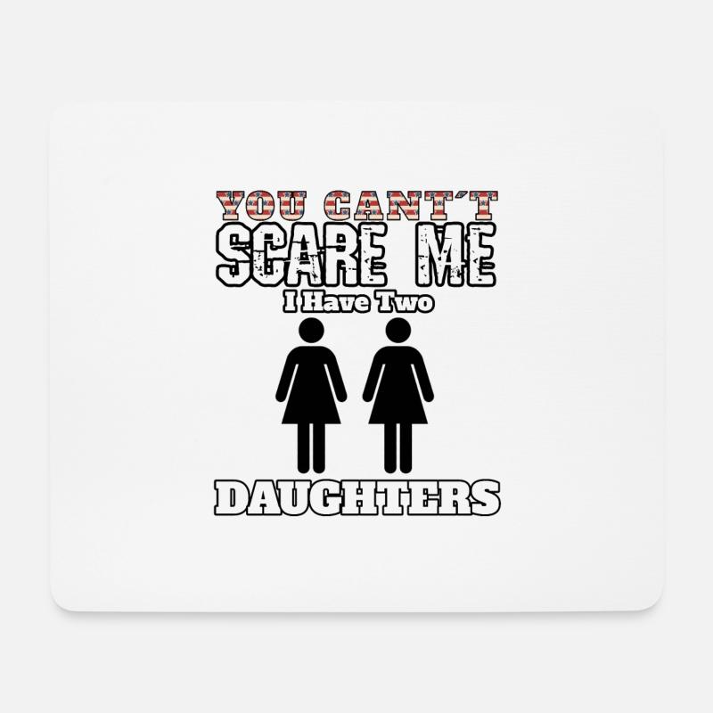 Töchter Tochter Angst - Mousepad (Querformat) - Weiß