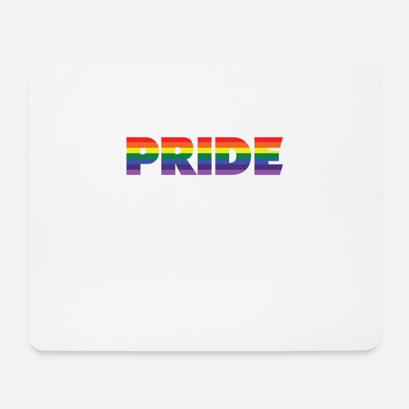 Pride CSD - Mousepad (Querformat) - Weiß
