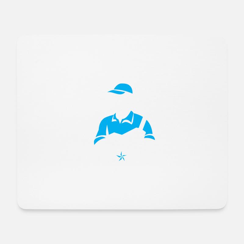 Bauarbeiter Shirt · Baustelle · Bagger · Helden - Mousepad (Querformat) - Weiß