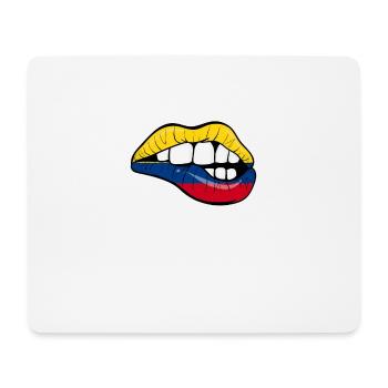 Kolumbien Fußball Geschenk Colombia Fan Sexy - Mousepad (Querformat) - Weiß - Vorne