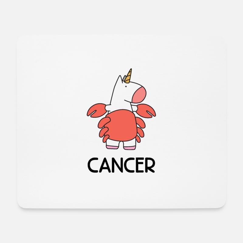 Sternzeichen Krebs Cancer Sternbild Einhorn - Mousepad (Querformat) - Weiß