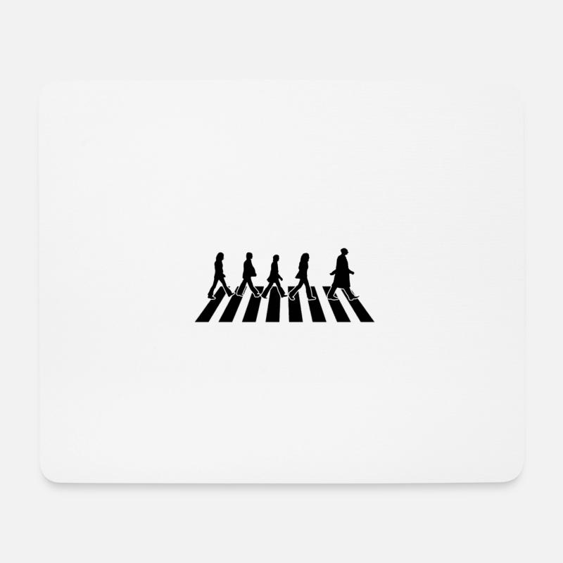 Doctor Who Straße Crossing Detail - Mousepad (Querformat) - Weiß