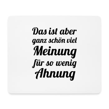 Beaucoup d’avis - Peu de intuition - Tapis de souris (format paysage) - blanc - Devant